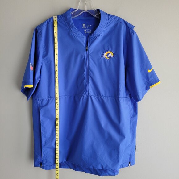 Los Angeles Rams Nike On Field Short Sleeve Windbreaker Size L - Picture 8 of 13